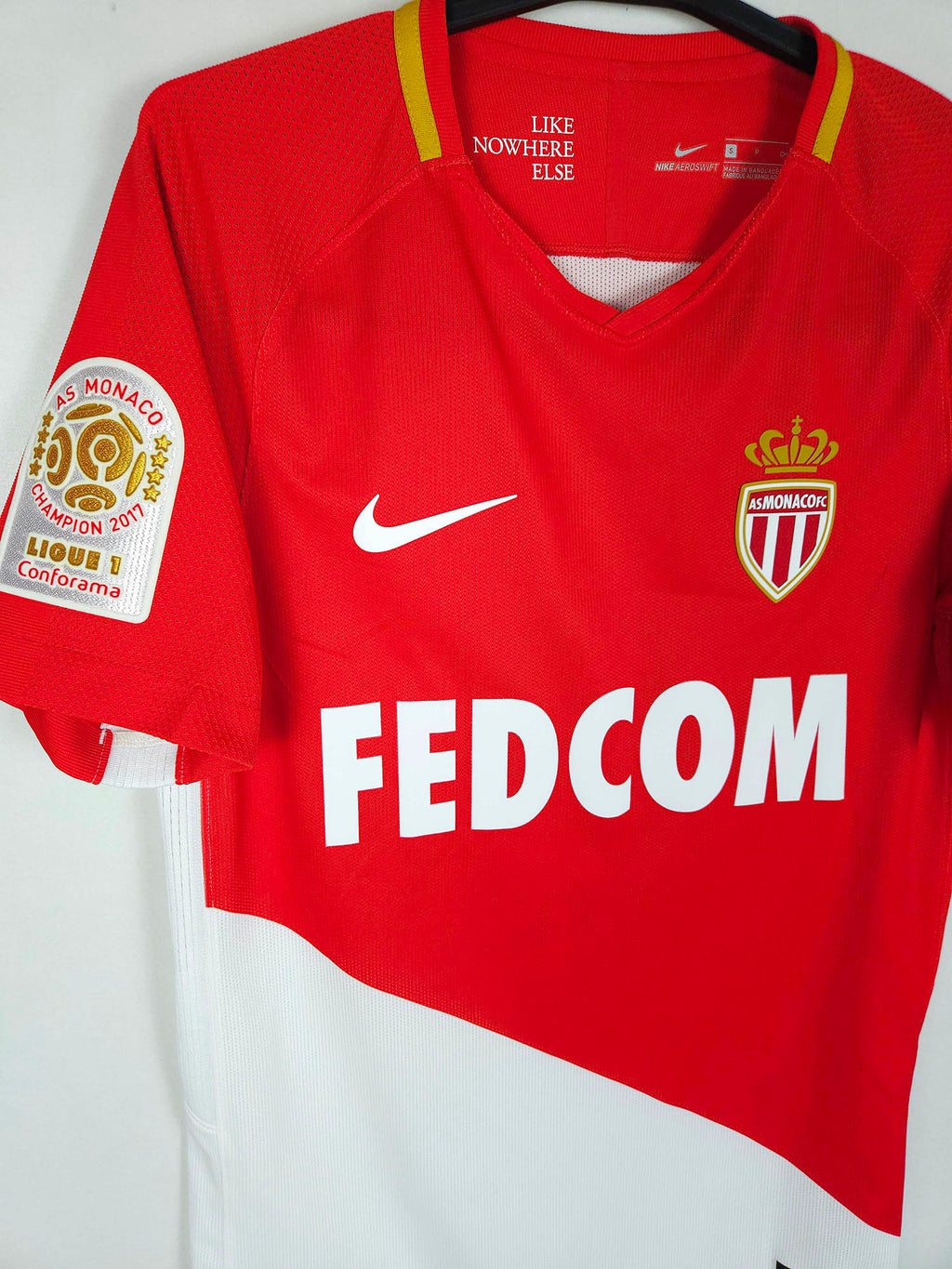 2017-18 AS Monaco Home Shirt Fabinho #2 (Pro)