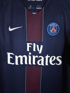 2016-17 Paris Saint-Germain Home Shirt Ibrahimovic #10 - detailed view