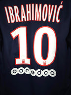 2016-17 Paris Saint-Germain Home Shirt Ibrahimovic #10 - detailed view