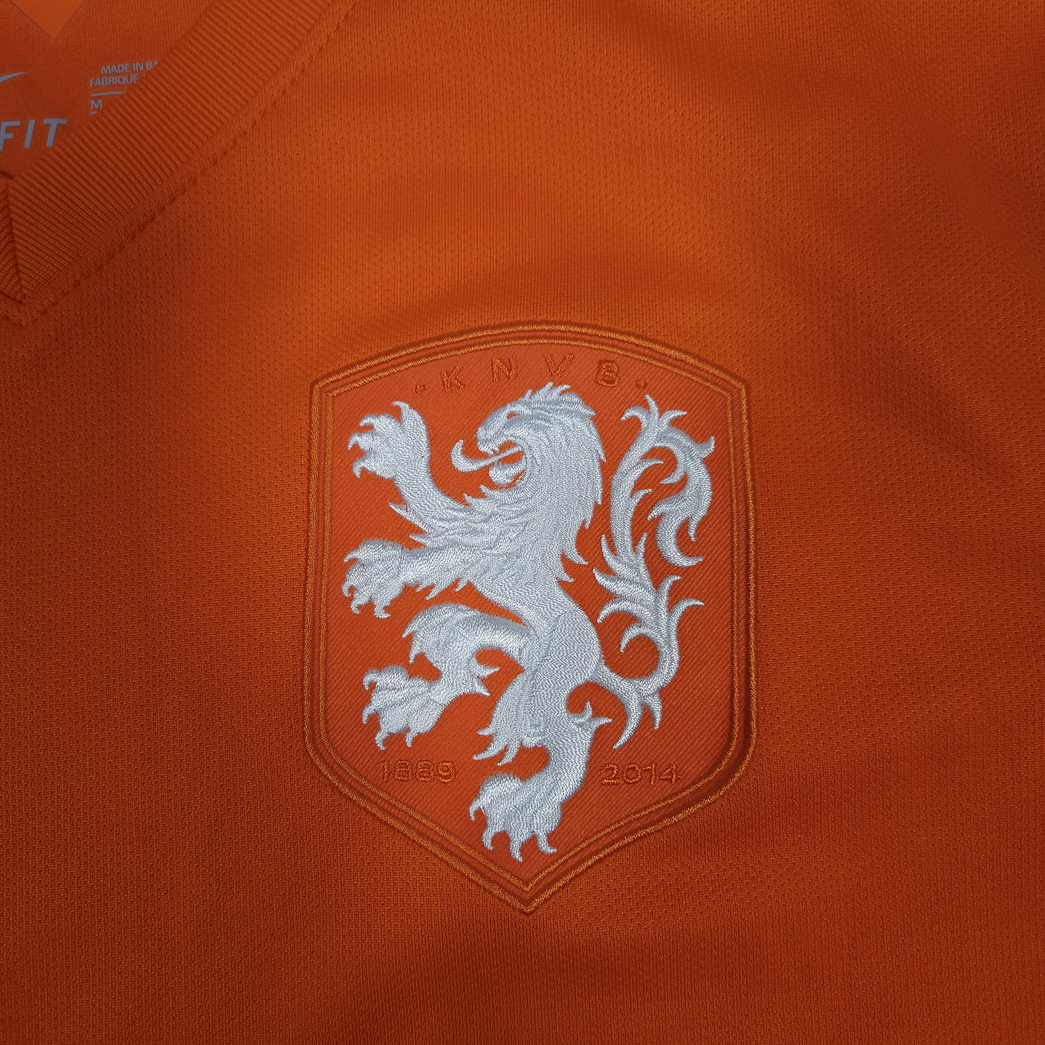 Netherlands Home Shirt 2014-15 detailed view 2