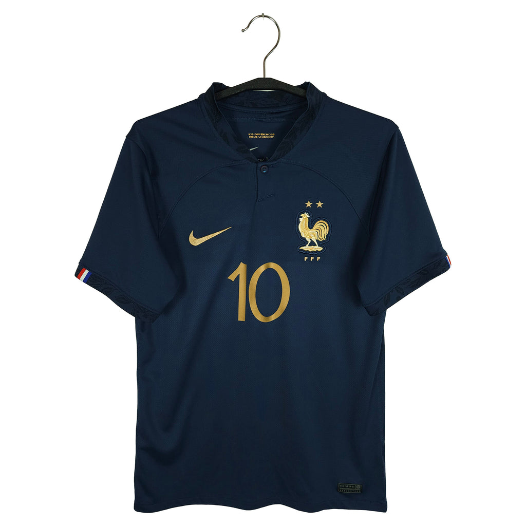 2022-23 France Home Shirt Mbappé #10