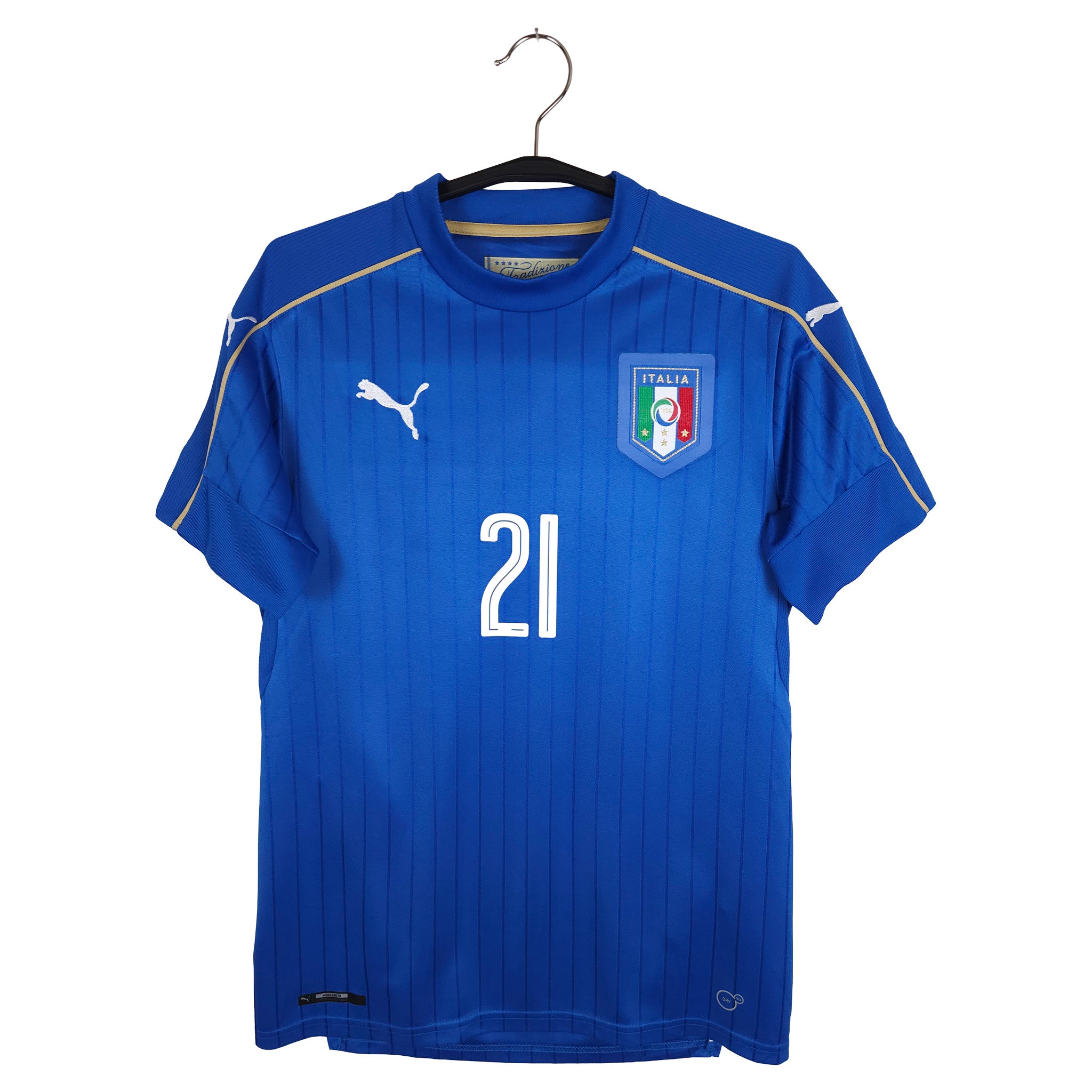 Italy 2016-17 Home Football Shirt | Andrea Pirlo