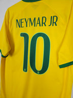 2014-15 Brazil Home Shirt Neymar Jr #10 - detailed view