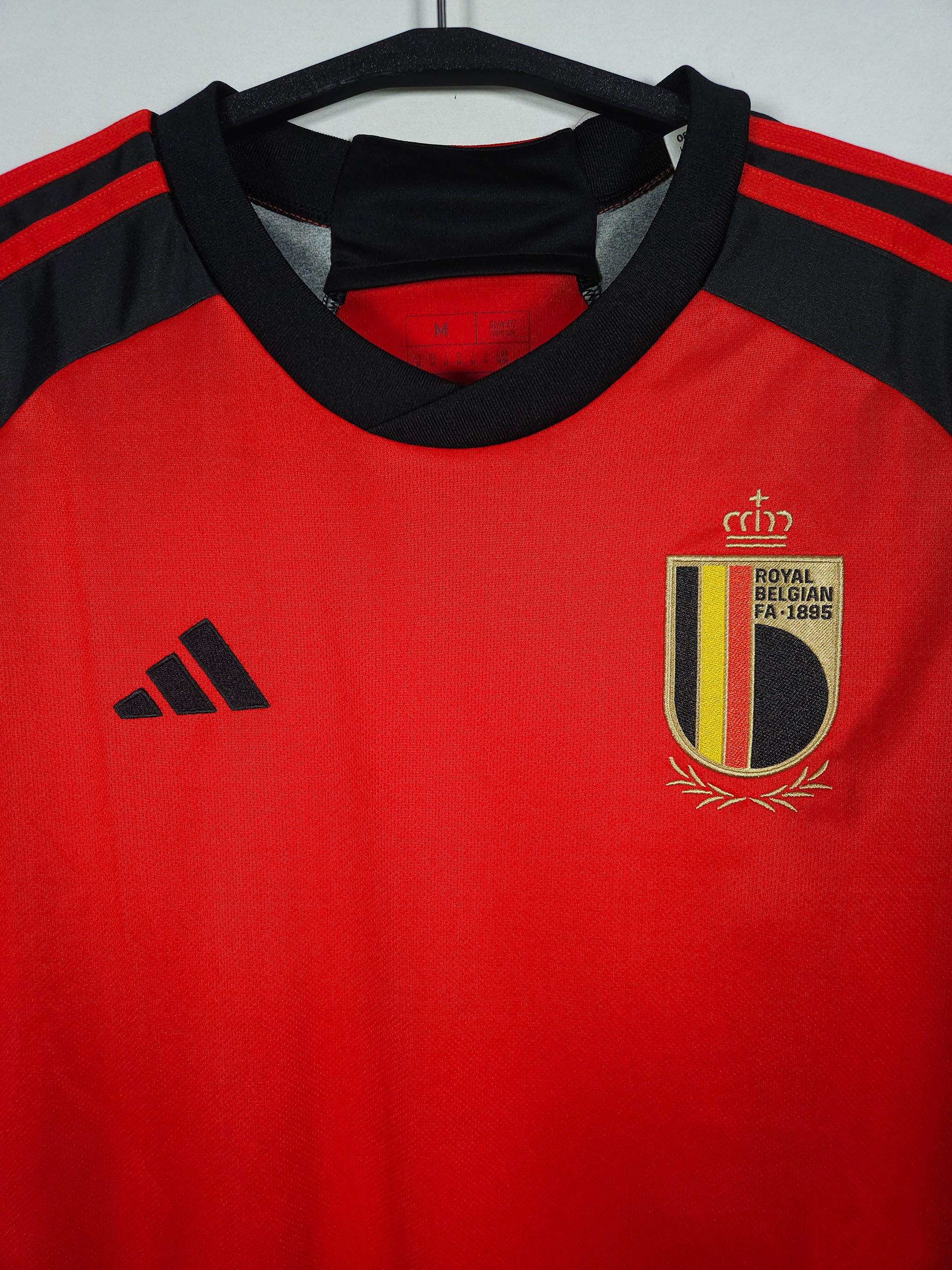 2022-23 Belgium Home Shirt detailed view 1