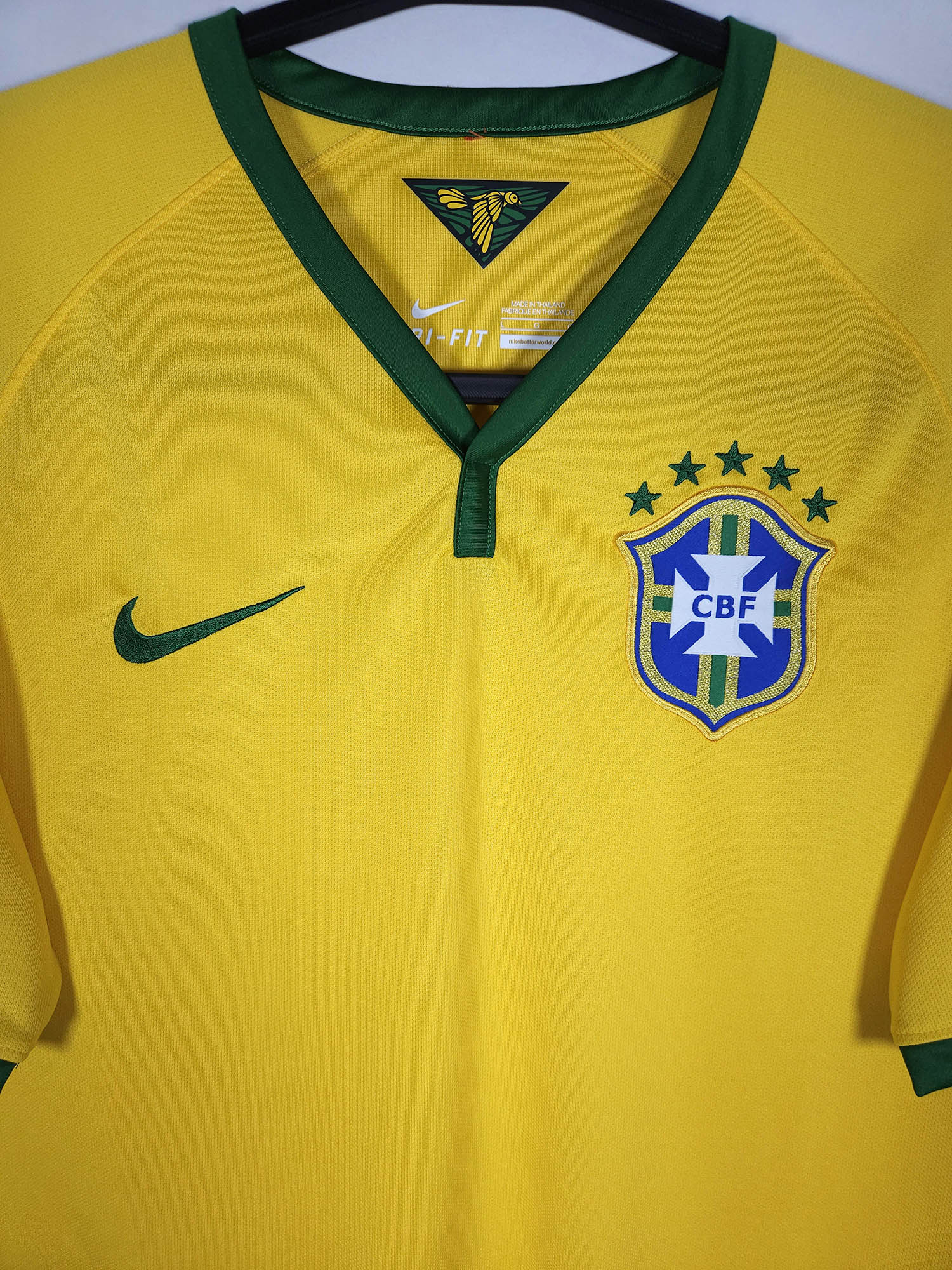 2014-15 Brazil Home Shirt - detailed view