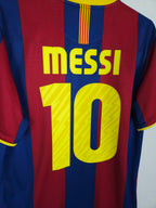 2010-11 Barcelona Home Shirt Messi #10 - detailed view