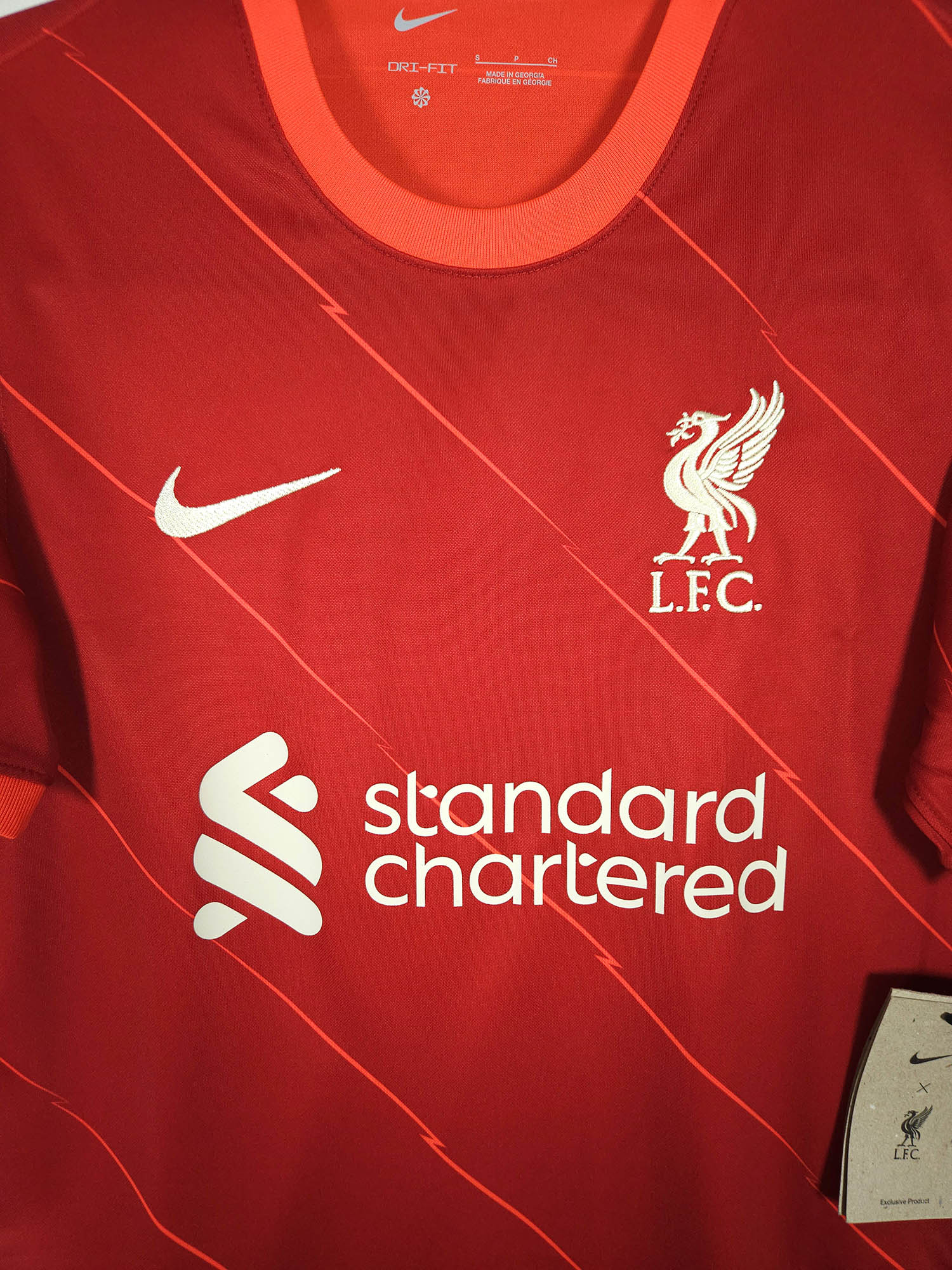 2021-22 Liverpool Home Shirt M. Salah #11 - detailed view