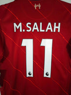 2021-22 Liverpool Home Shirt M. Salah #11 - detailed view