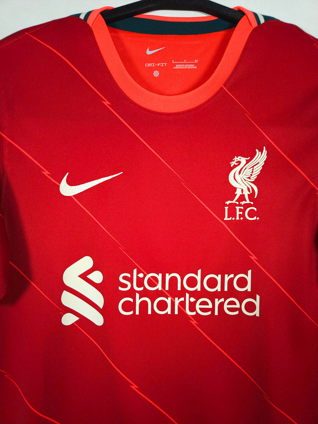 2021-22 Liverpool Home Shirt M. Salah #11 - detailed view