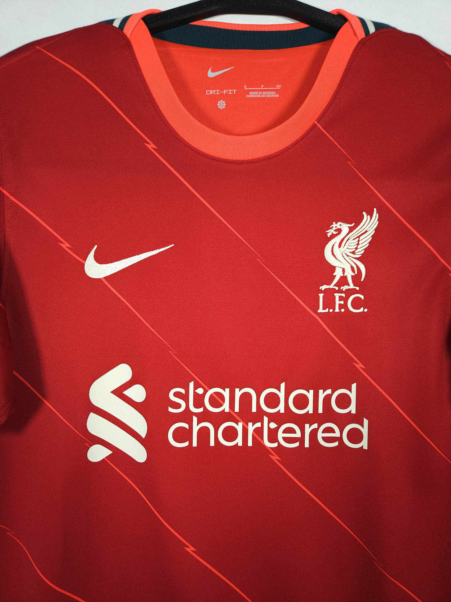 2021-22 Liverpool Home Shirt M. Salah #11 - detailed view