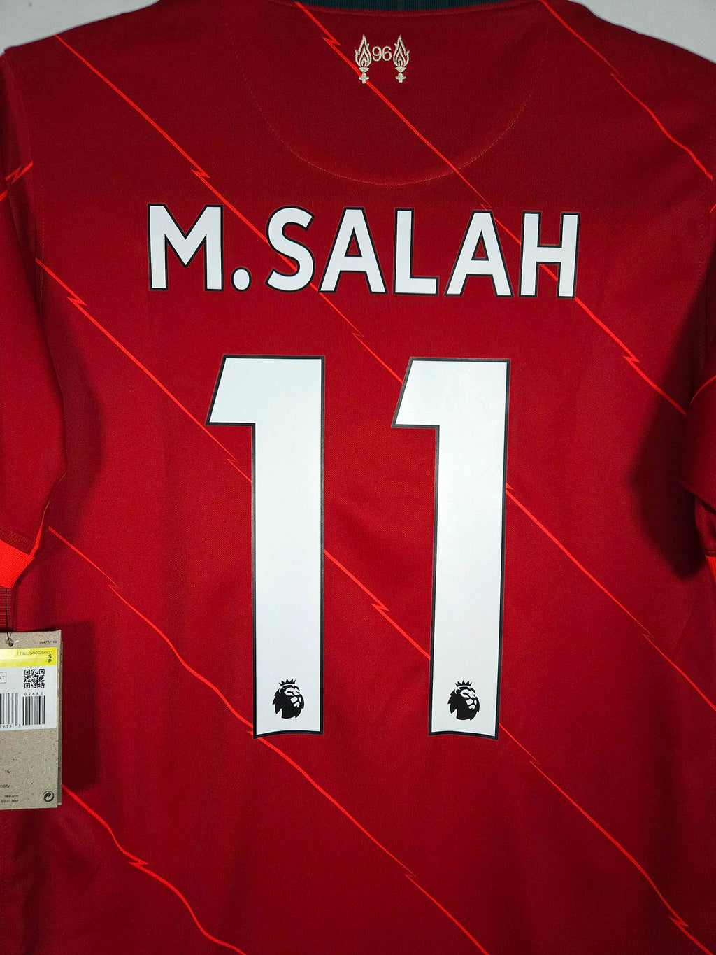 2021-22 Liverpool Home Shirt M. Salah #11 - detailed view