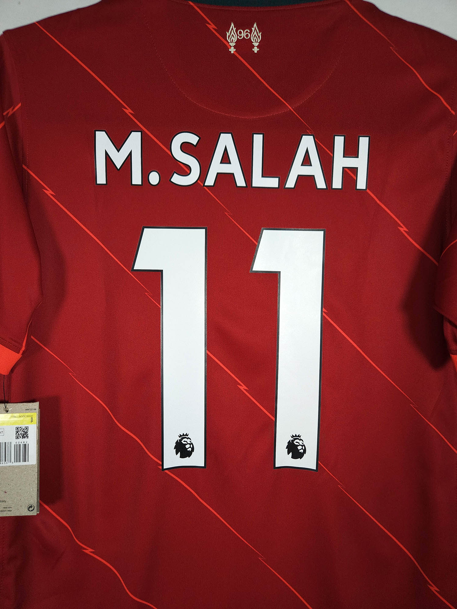 2021-22 Liverpool Home Shirt M. Salah #11 - detailed view