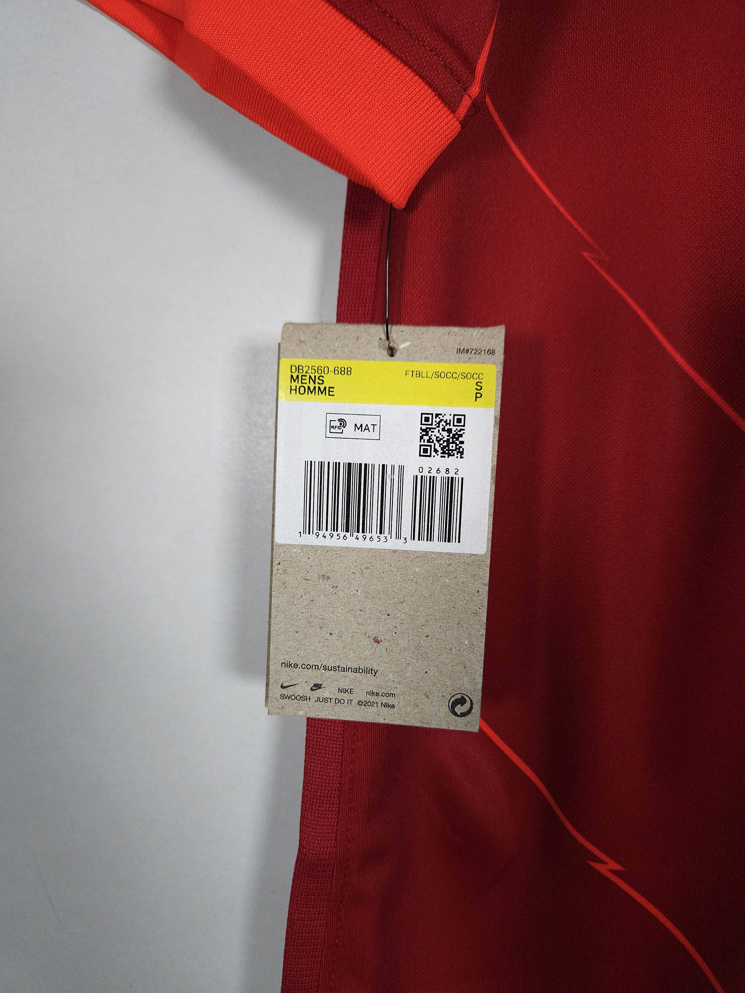 2021-22 Liverpool Home Shirt M. Salah #11 - detailed view
