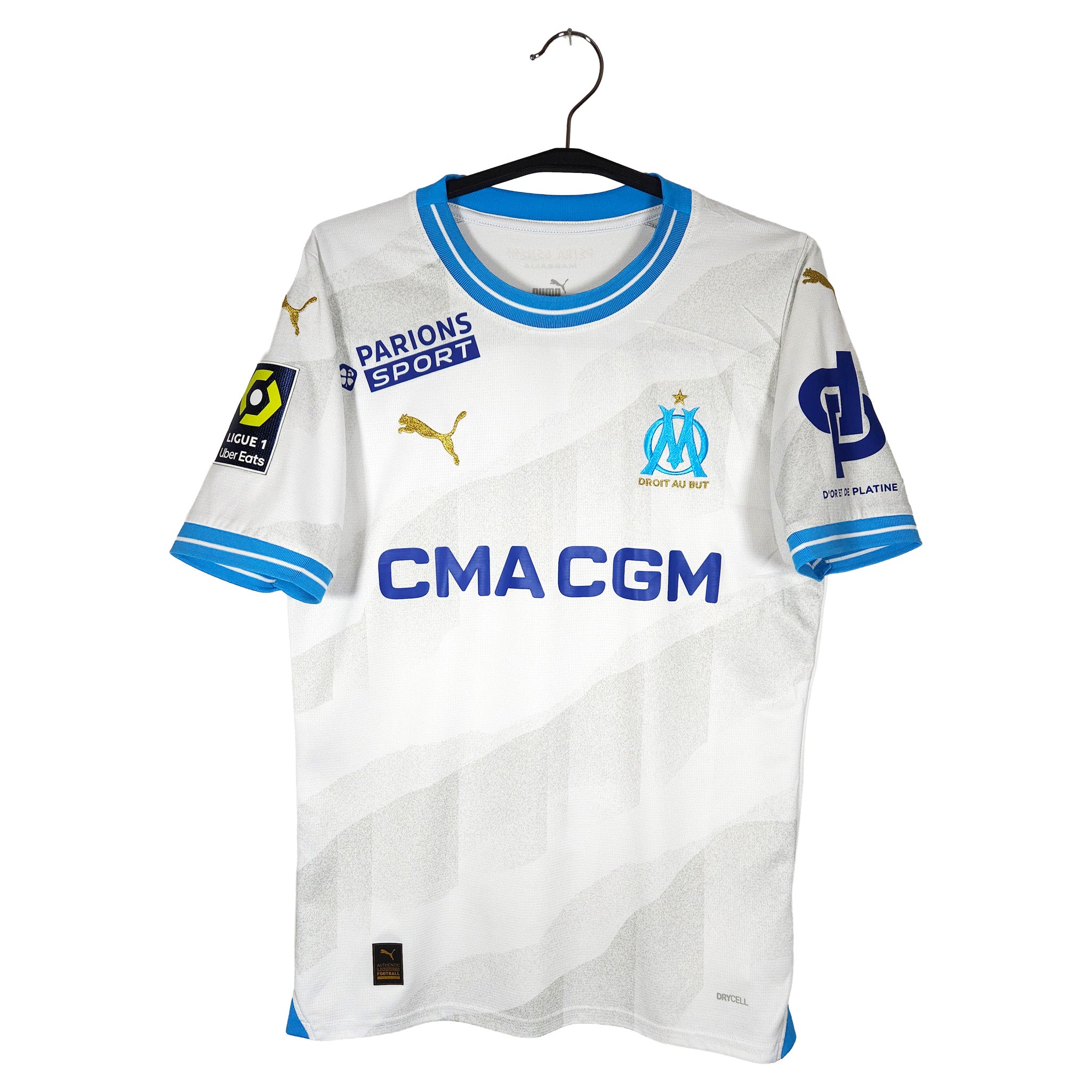 2023-24 Marseille Home Shirt Aubameyang #10