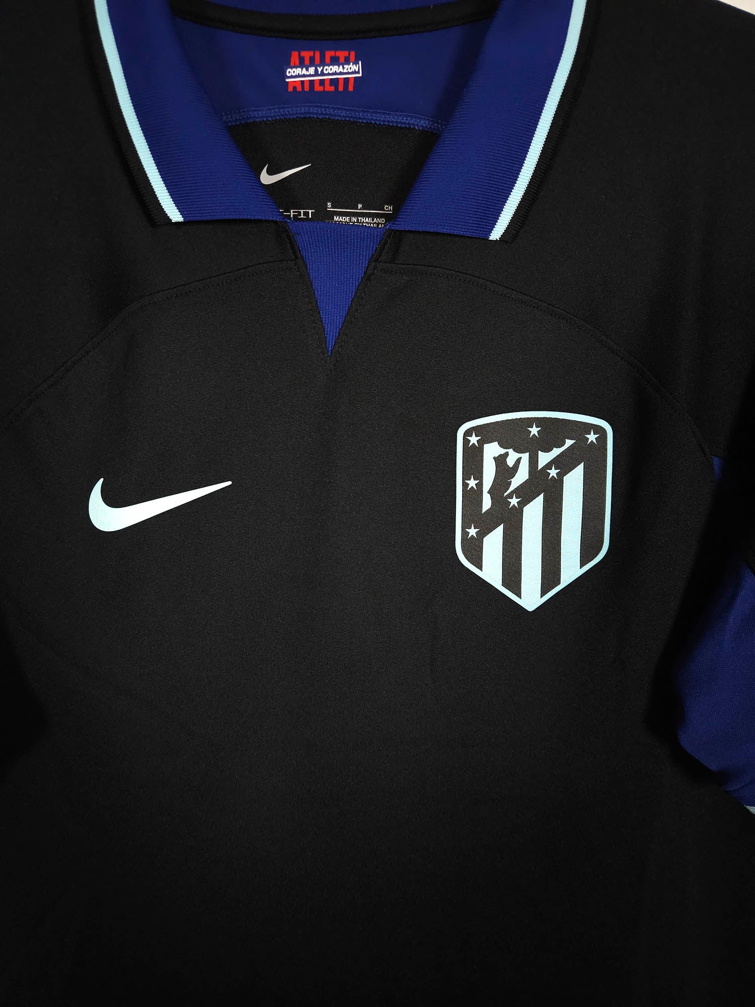 2022-23 Atletico Madrid Away Shirt detailed view 1