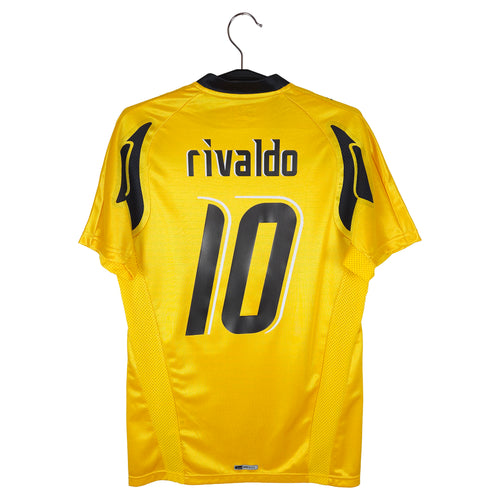 2007-08 AEK Athens Home Shirt Rivaldo #10 - back view