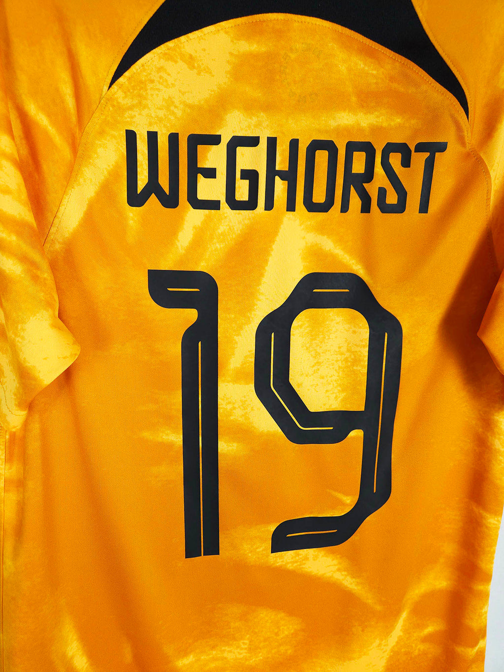 2022-23 Netherlands Home Shirt Weghorst #19
