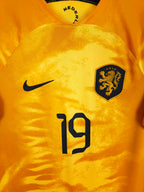 2022-23 Netherlands Home Shirt Weghorst #19