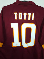 2014-15 AS Roma Home Shirt Totti #10 - detailed view