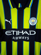 2024-25 Manchester City Away Shirt De Bruyne #17 - detailed view