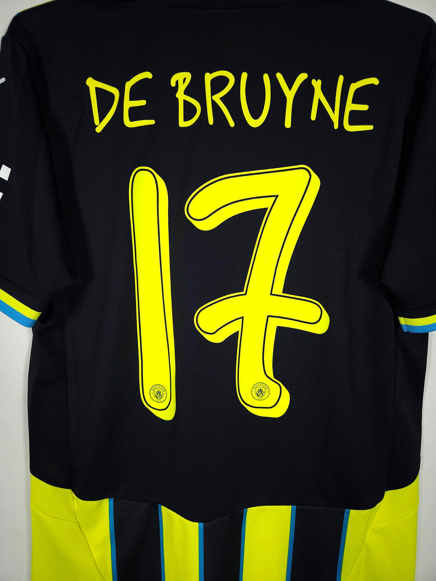 2024-25 Manchester City Away Shirt De Bruyne #17 - detailed view