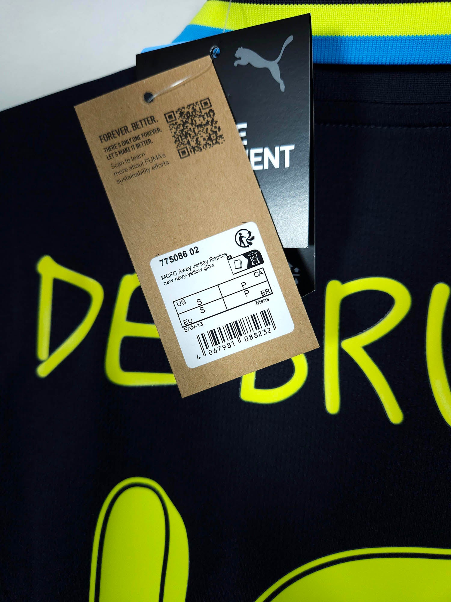 2024-25 Manchester City Away Shirt De Bruyne #17 - detailed view