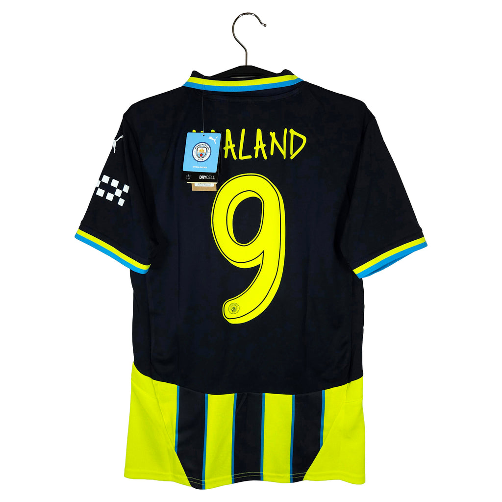 2024-25 Manchester City Away Shirt Haaland #9 - back view