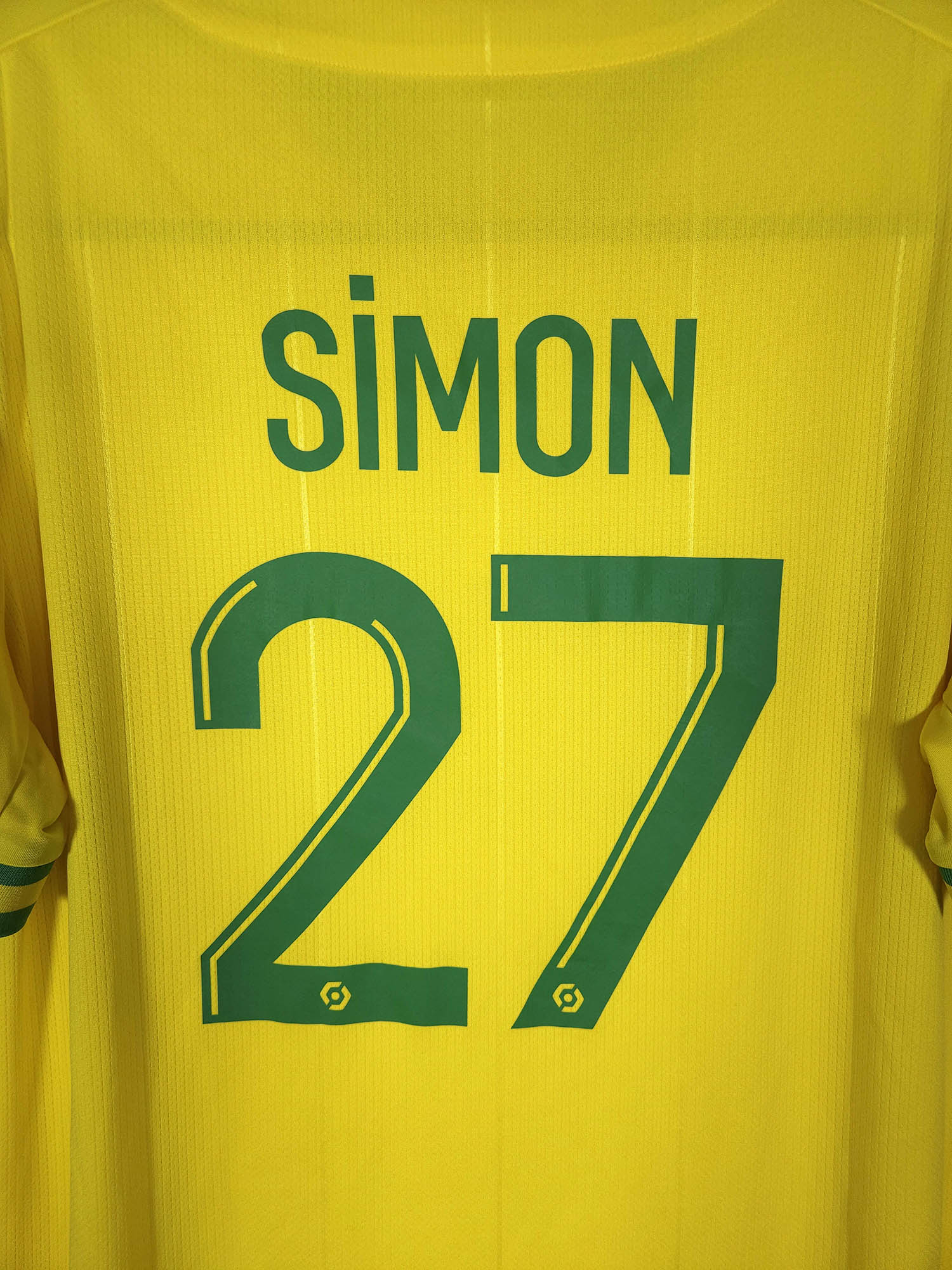 2023-24 Nantes Home Shirt Simon #27 - detailed view