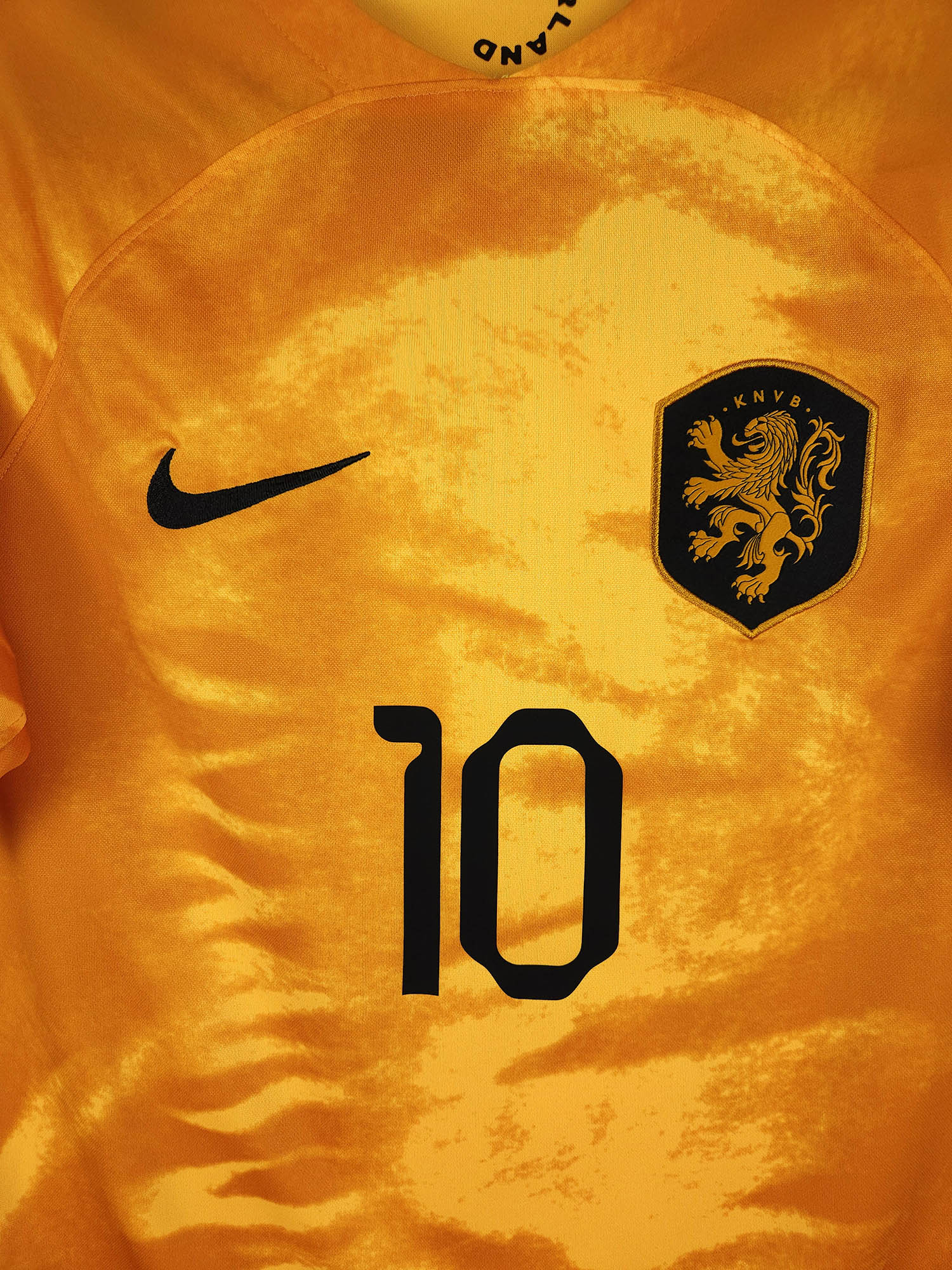 2022-23 Netherlands Home Shirt Memphis #10