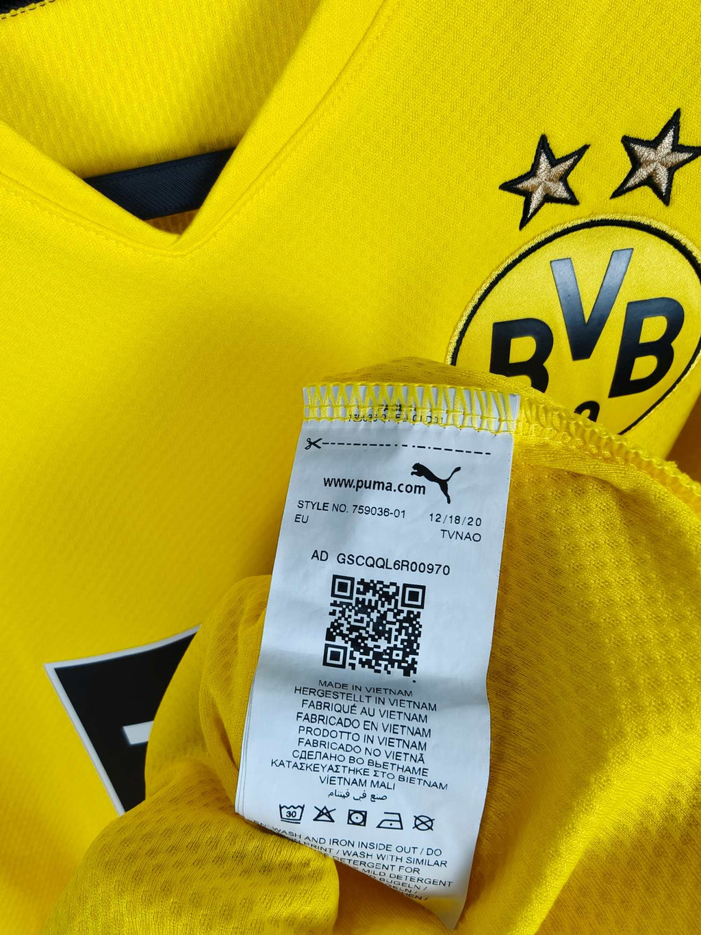 2021-22 Borussia Dortmund Home Shirt Haaland #9