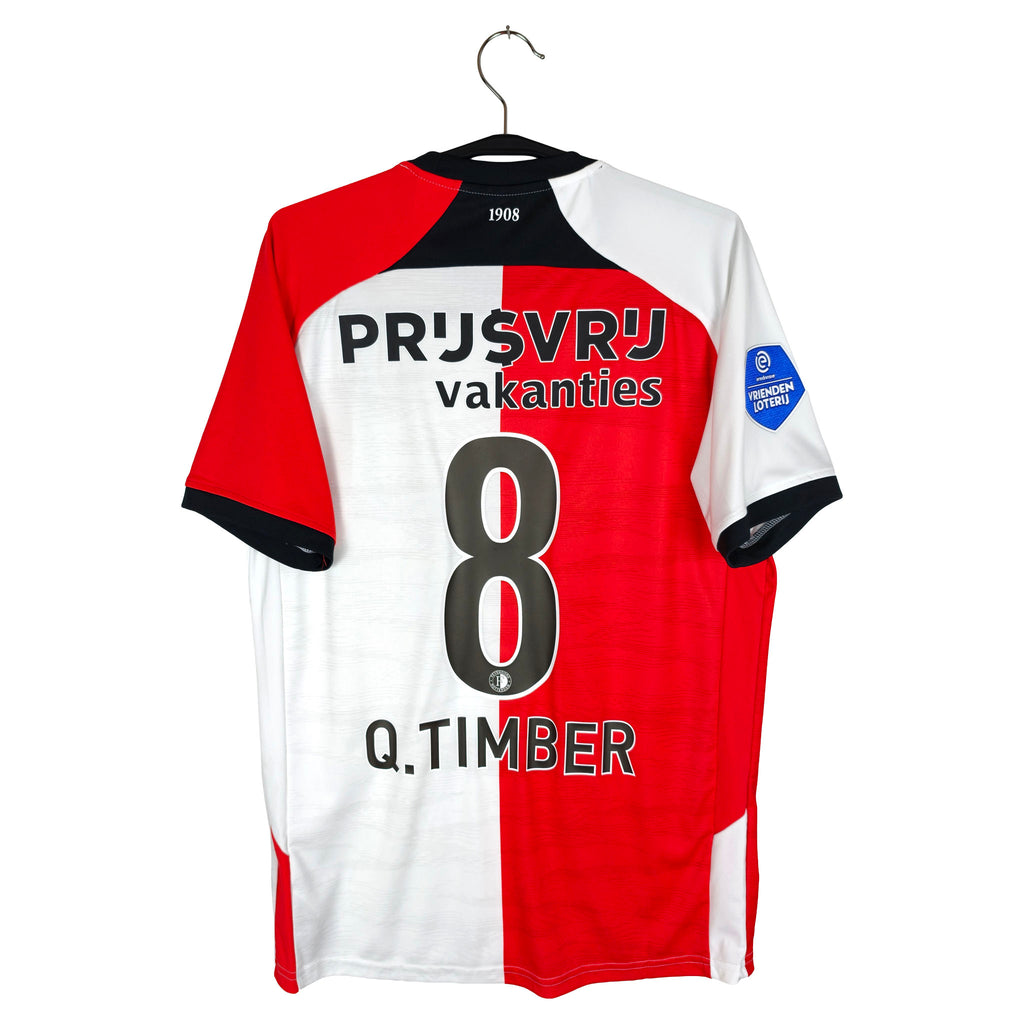 2024-25 Feyenoord Home Shirt Q. Timber #8 - back view