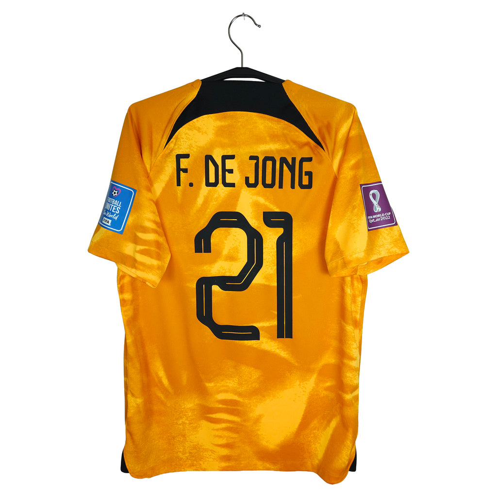 2022-23 Netherlands Home Shirt F. De Jong #21