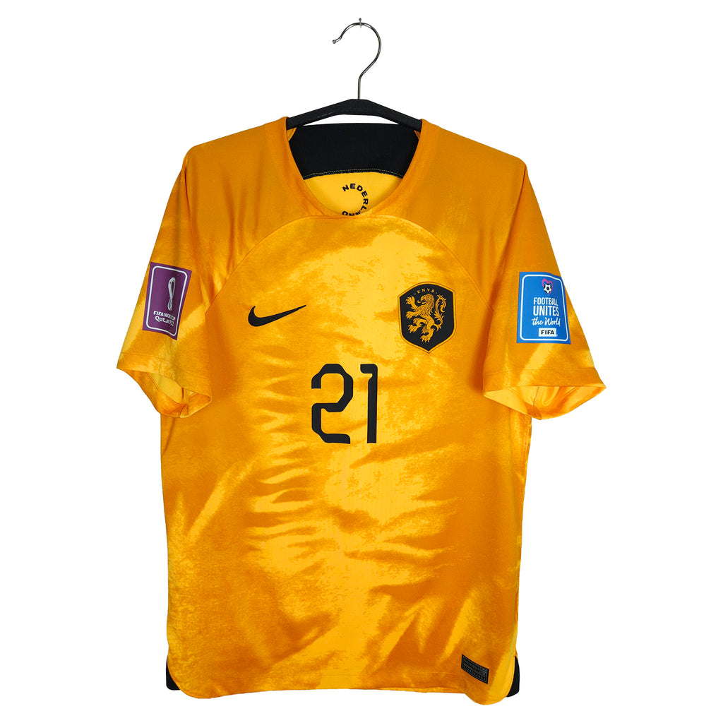 2022-23 Netherlands Home Shirt F. De Jong #21