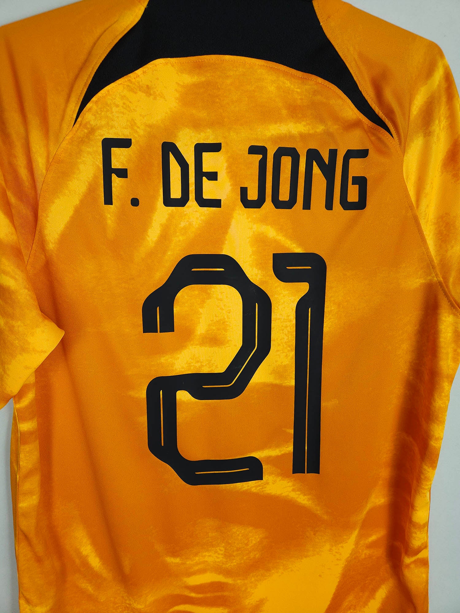 Netherlands Home Shirt 2022-23 F. De Jong #21