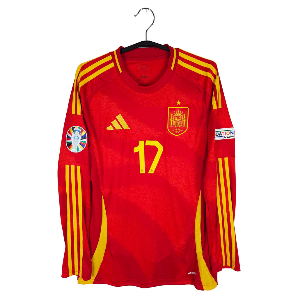 2024-25 Spain Home Shirt Williams Jr. #17 (LS)
