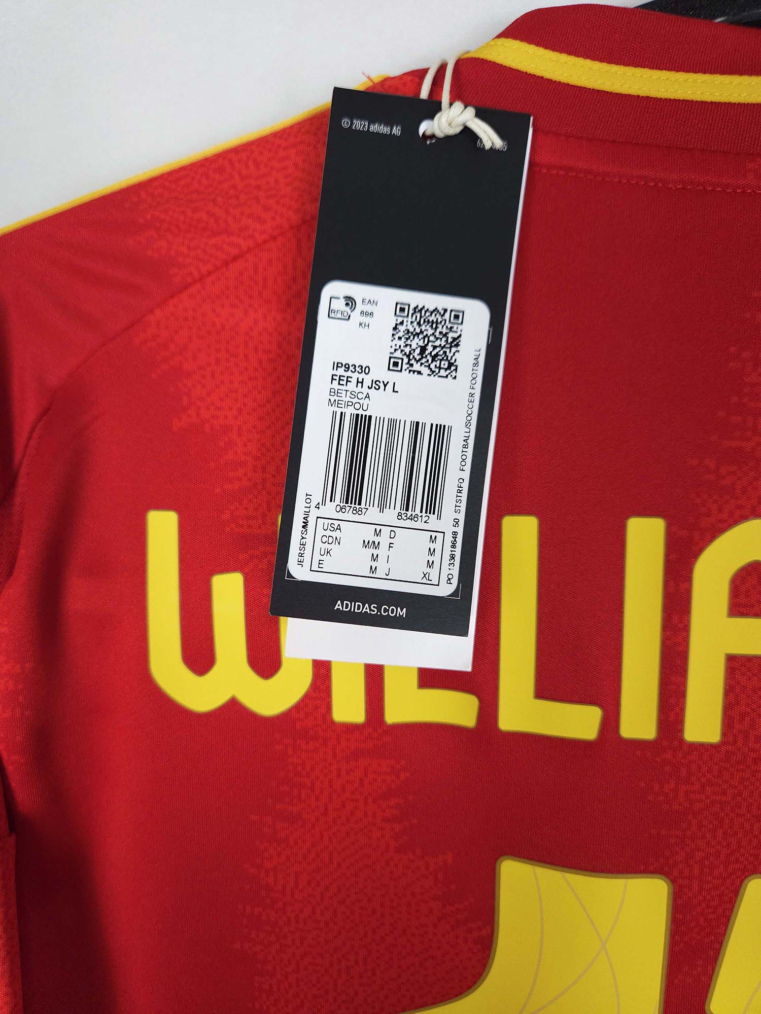 2024-25 Spain Home Shirt Williams Jr. #17 (LS)