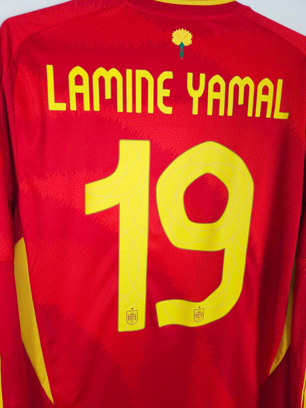 2024-25 Spain Home Shirt Lamine Yamal #19 (LS)