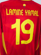 2024-25 Spain Home Shirt Lamine Yamal #19 (LS)