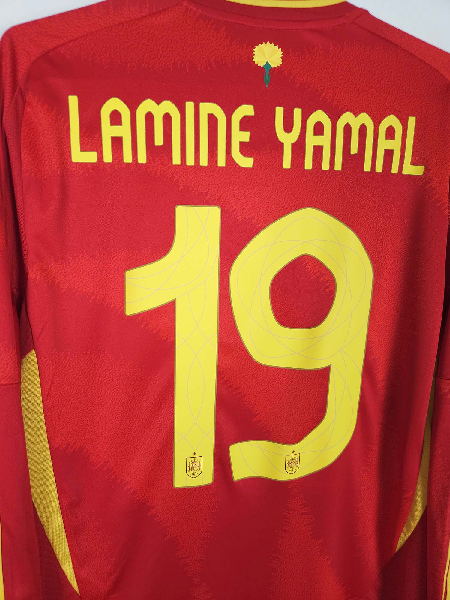 2024-25 Spain Home Shirt Lamine Yamal #19 (LS)