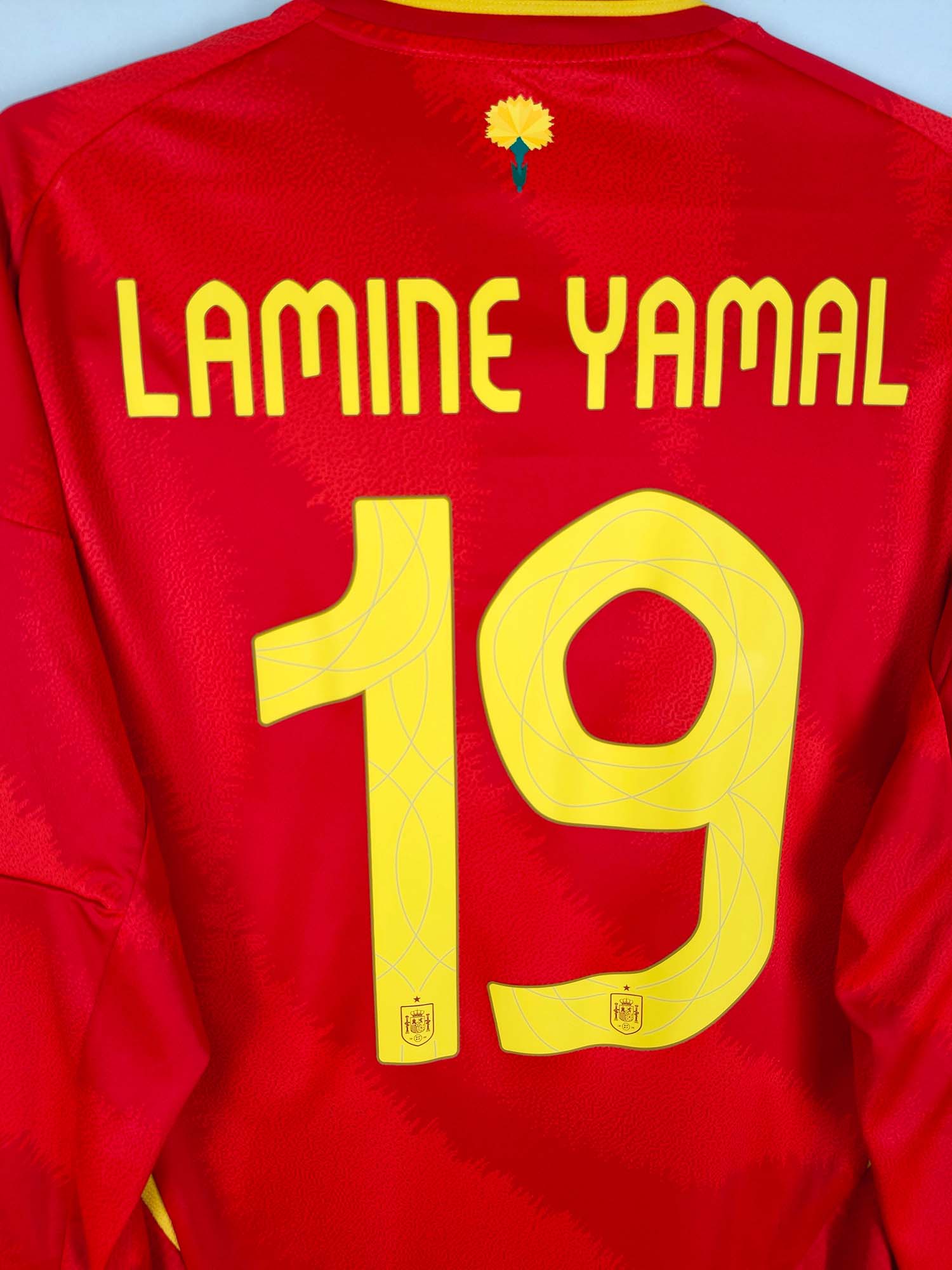2024-25 Spain Home Shirt Lamine Yamal #19 (LS)