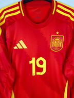 2024-25 Spain Home Shirt Lamine Yamal #19 (LS)