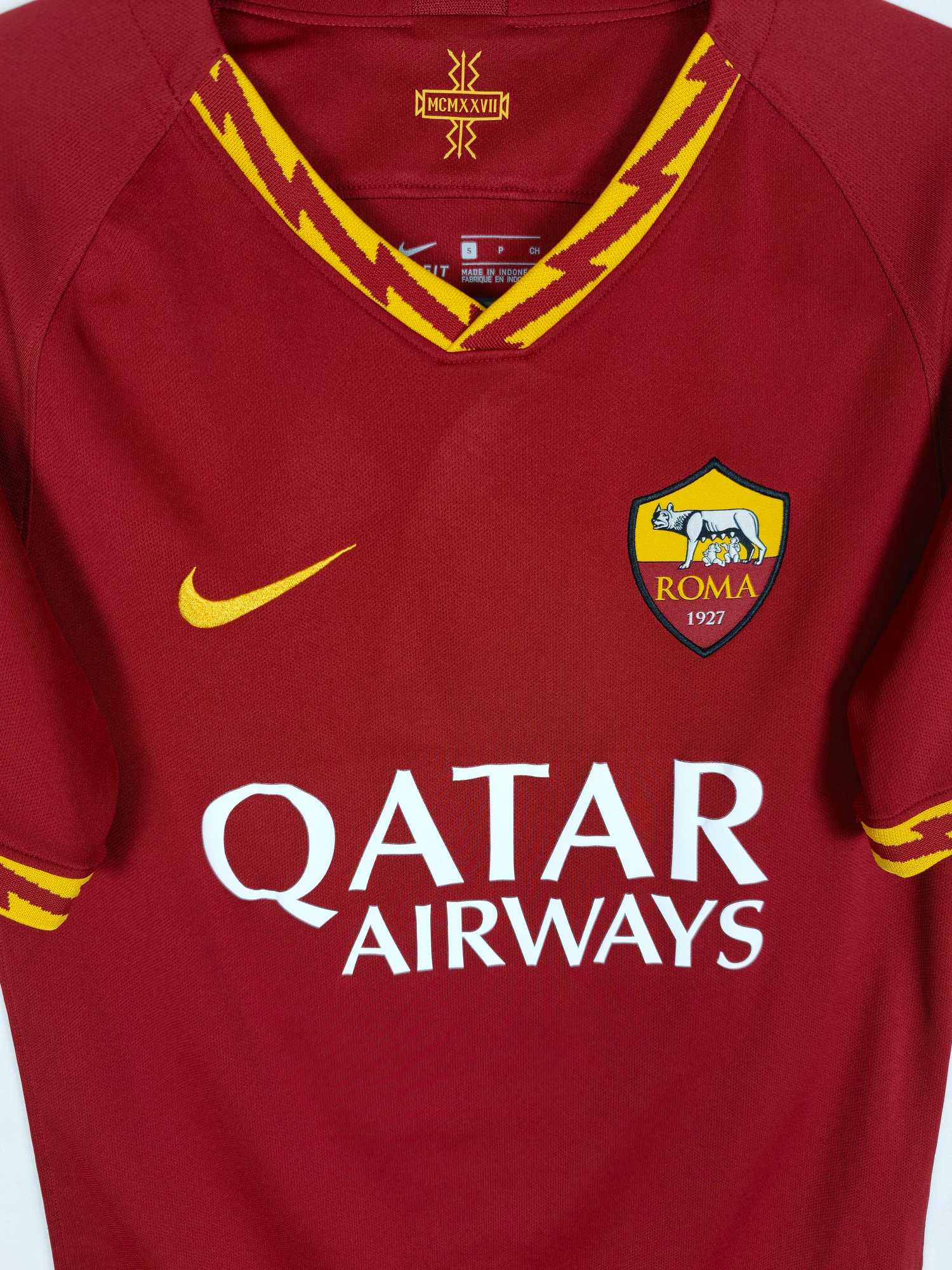 2019-20 AS Roma Home Shirt Totti #10