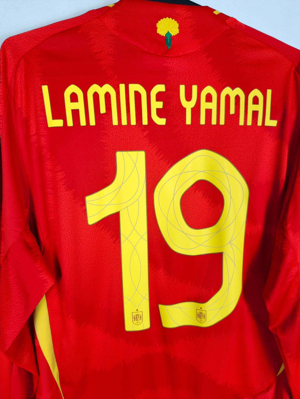 Spanje thuisshirt 2024-25 (spelerseditie, lange mouwen) – Lamine Yamal #19