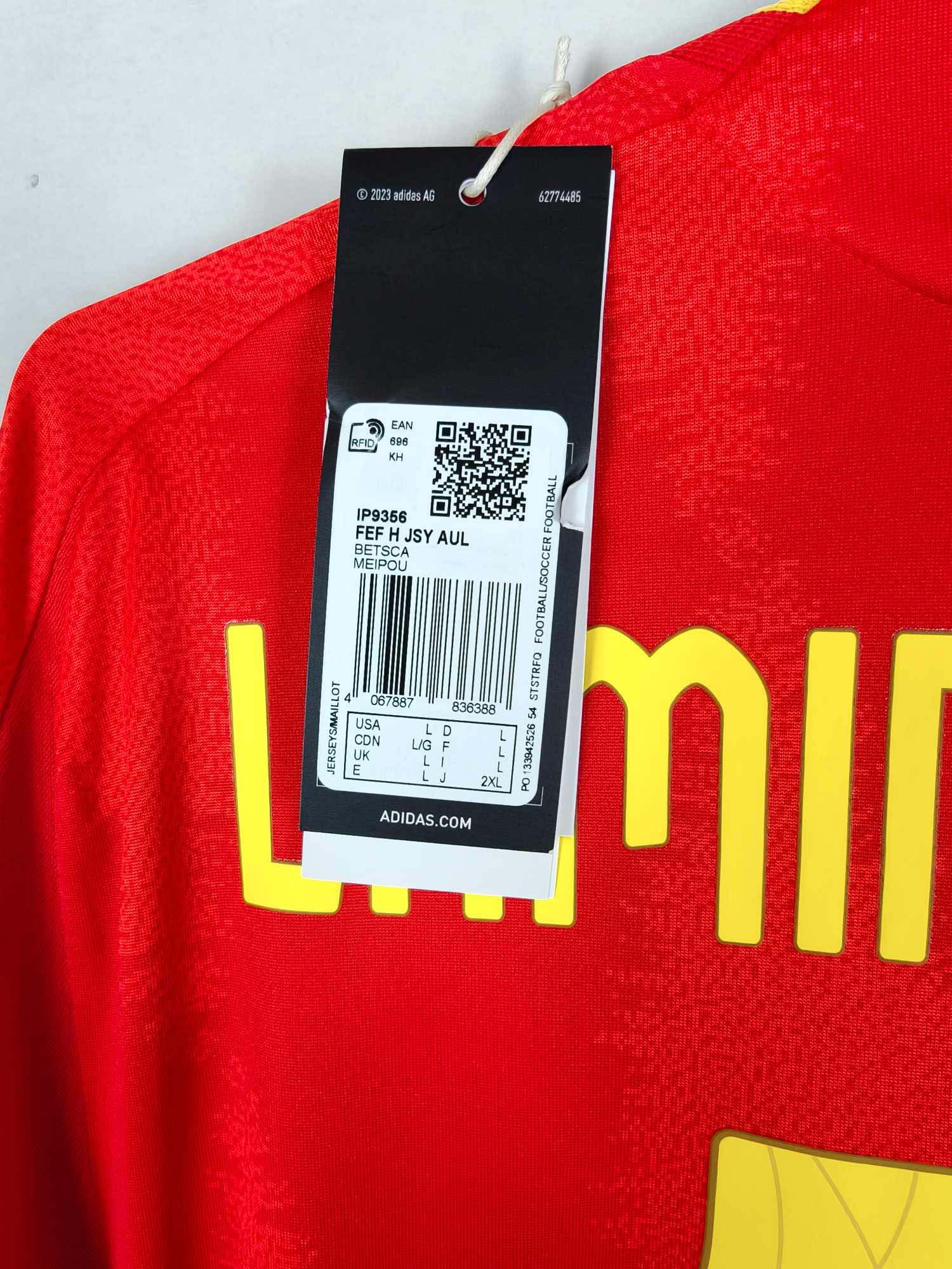 Spanje thuisshirt 2024-25 (spelerseditie, lange mouwen) – Lamine Yamal #19