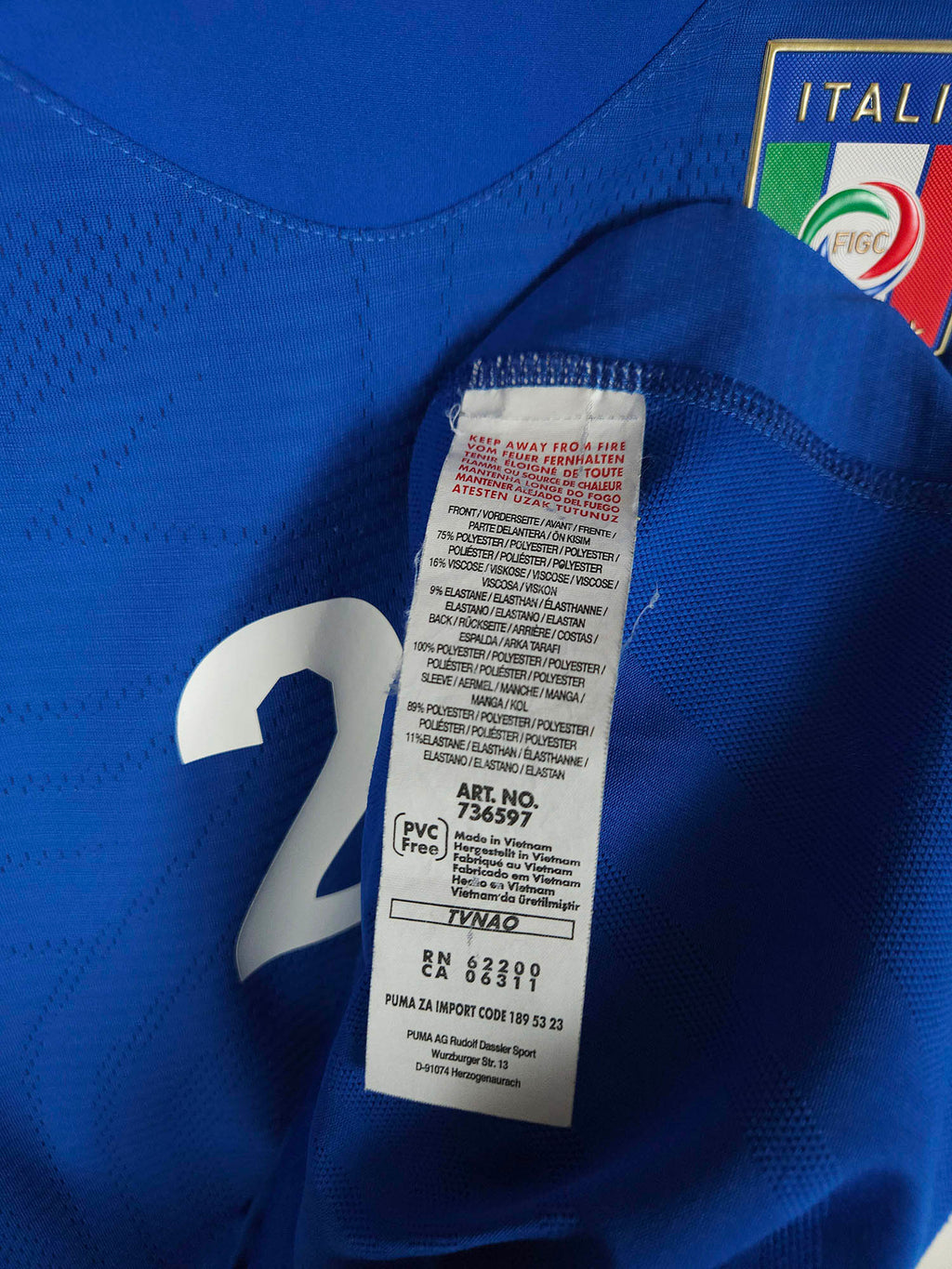 2010-12 Italy Home Shirt Pirlo #21