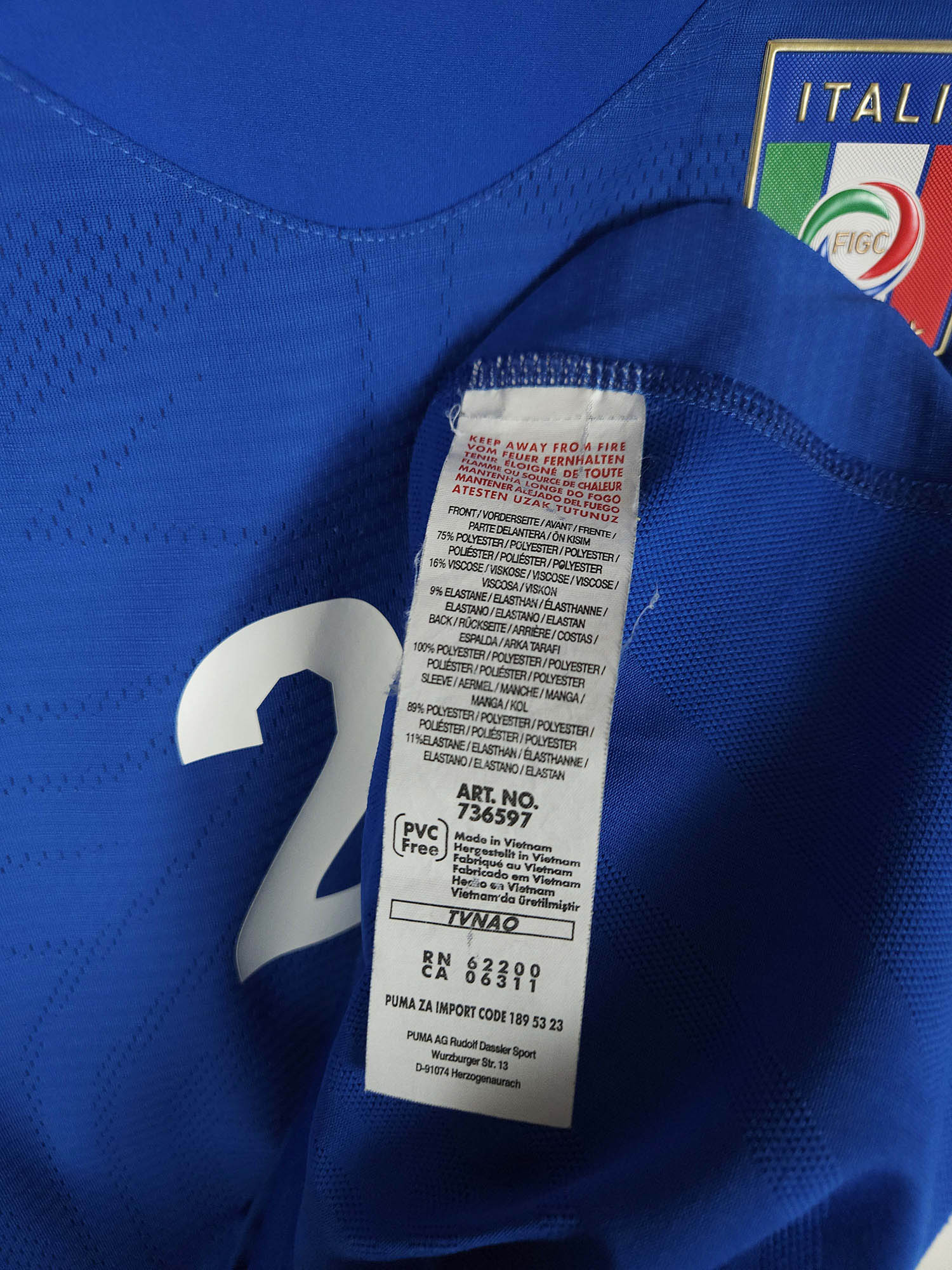 2010-12 Italy Home Shirt Pirlo #21