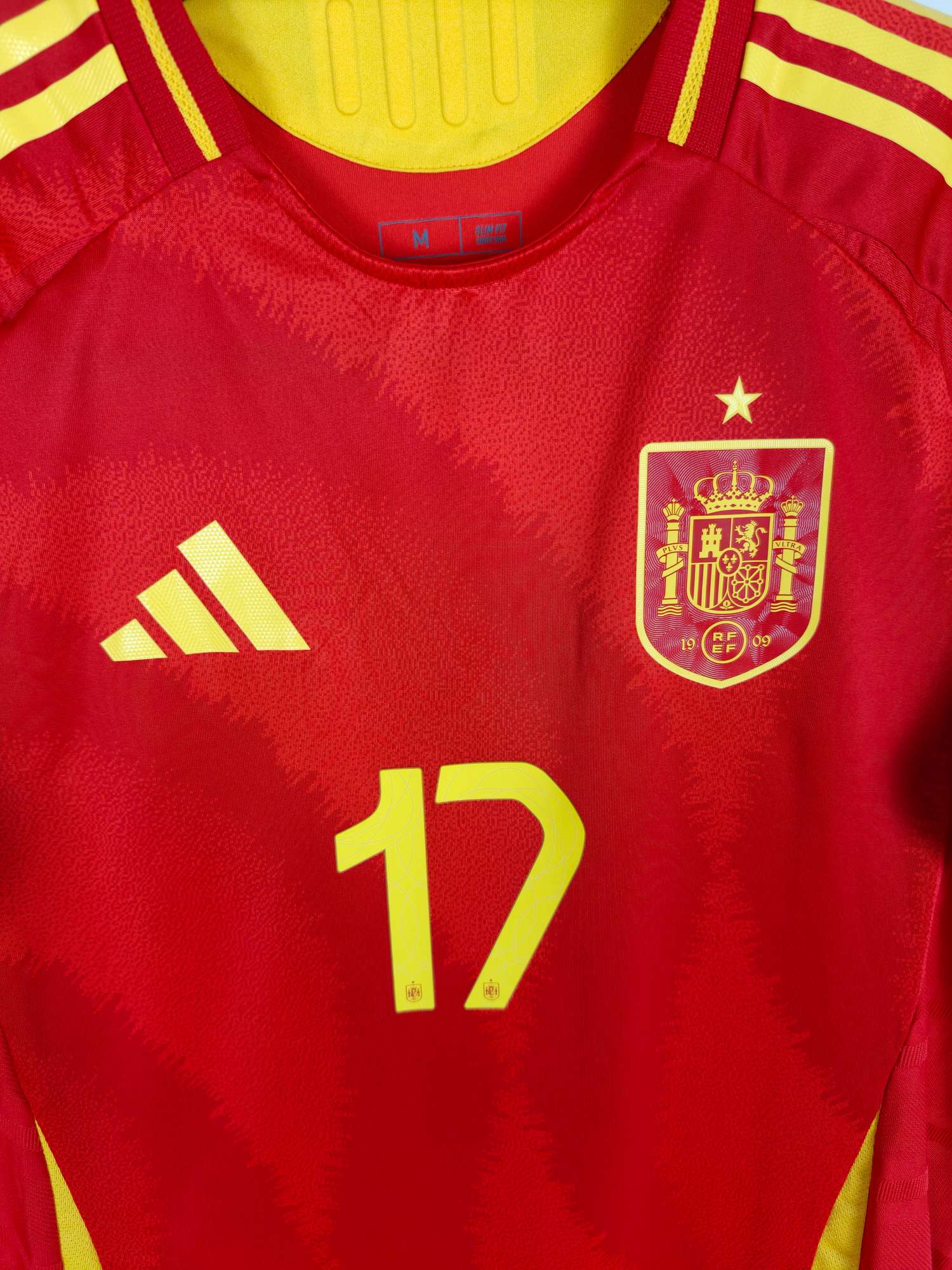 2024-25 Spain Home Shirt Williams Jr. #17 (Pro)