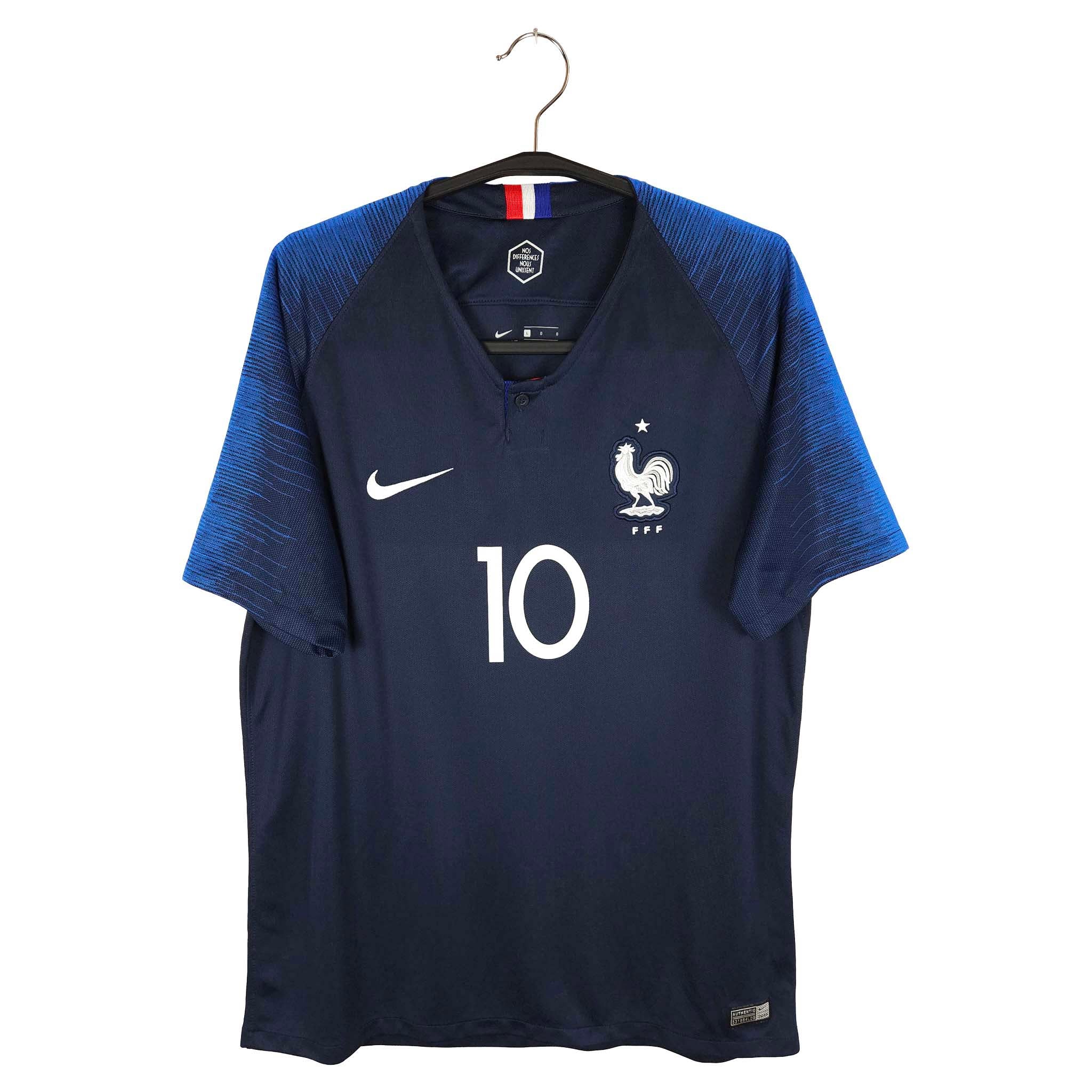 2018-19 France Home Shirt Mbappe #10