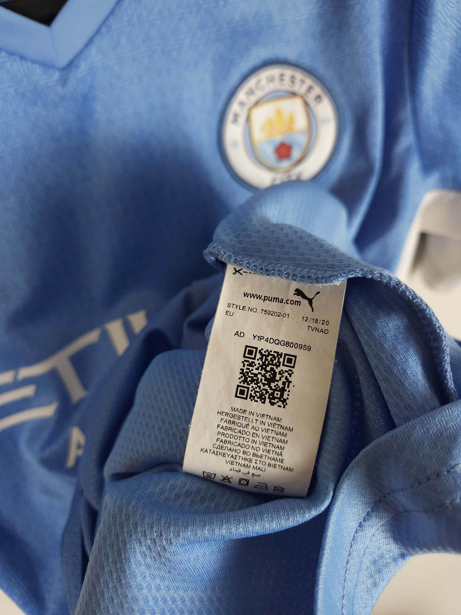 2021-22 Manchester City Home Shirt