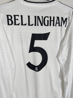2024-25 Real Madrid Home Shirt Bellingham #5 (LS)